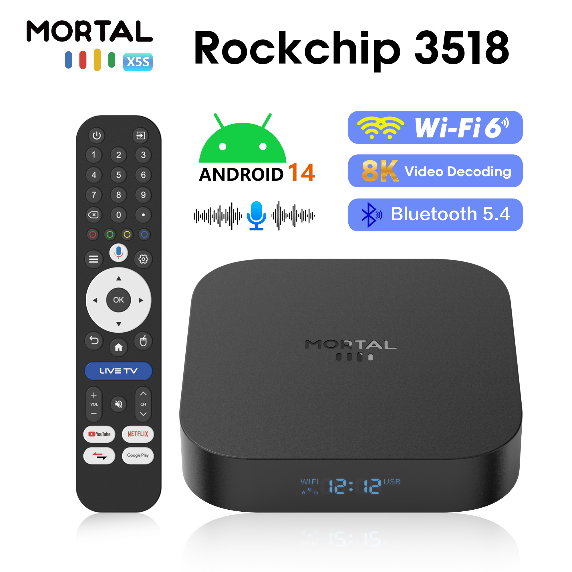 Global X5S Android14 Smart TV  - Radxa Rock 5B 16Gb avaliação e preço